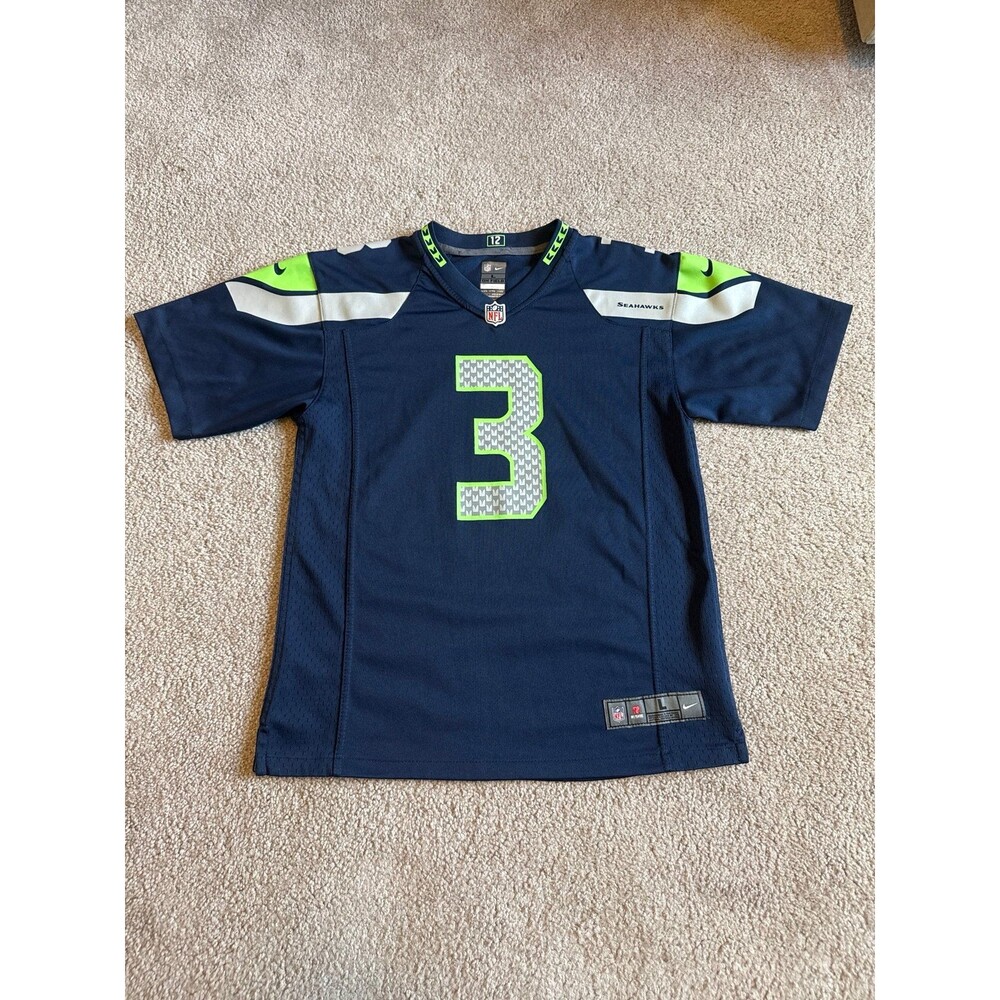 Russell Wilson Seattle Seahawks Nike Youth NFL Jersey Size Large